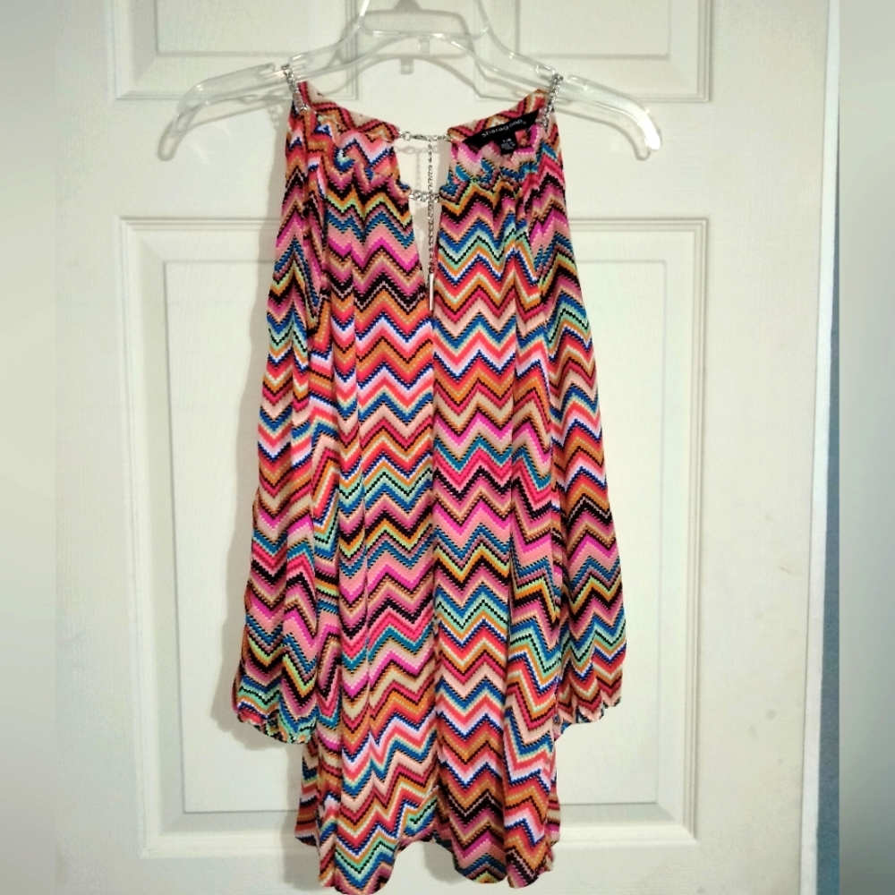 Women's Multicolored Sharagano Blouse